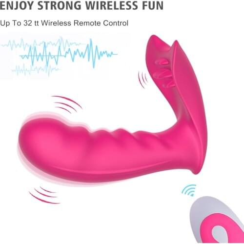 Wireless Remote Control Invisible Wearing Butterfly Vibrators Dildo Sex Toys Shop For Women Female Adults Anal Plug Masturbators