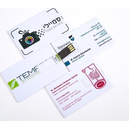 Over 10pcs Free Logo)DIY USB Flash Drive 1GB 2GB OEM Gift Custom Logo Plastic Name Card PenDrive Memory Stick Print Logo Gifts