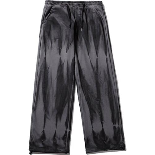 2021SS Hip Hop Harem Pants Man Streetwear Ink Tie-dye Casual Sweatpants Harajuku Oversized Joggers Loose Trousers Street Pants