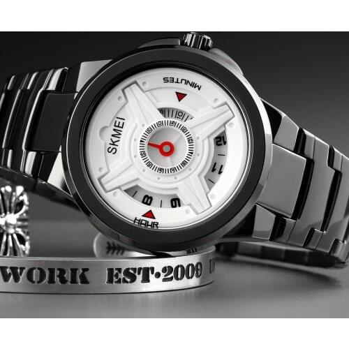 SKMEI 1699 Men Quartz Watches Luxury Brand Wristwatches Business Dress Bracelet Simple Design Time Display Watch Man Gift