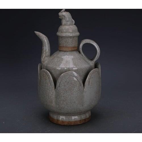 Northern Song Dynasty Hutian Kiln Lotus Bowl Pot Warm Teapot