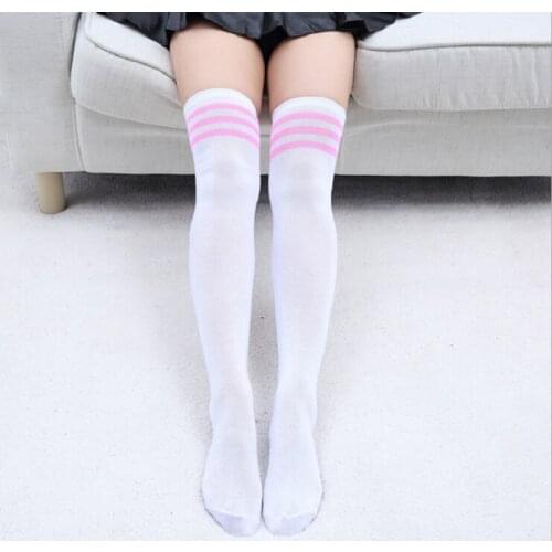 Sexy Knee High Stockings Female Thigh High Fantasy White Stockings Black Panythose Womens Over Knee White Stockings