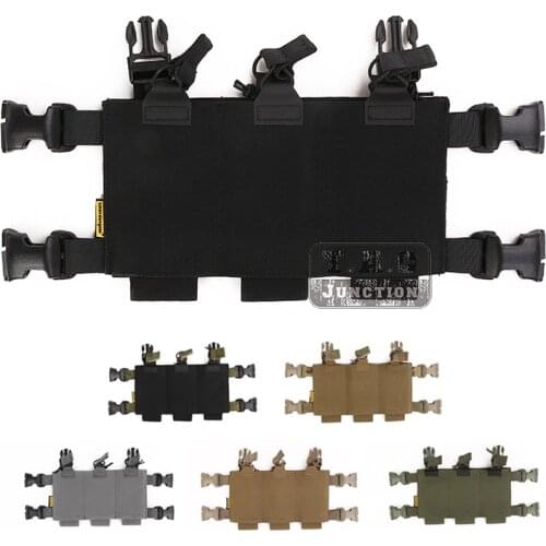 Emerson Tactical Triple 5.56 Magazine Pouch High Speed LVP Placard Elastic Magazine Pouch Panel For Chest Rig Plate Carrier