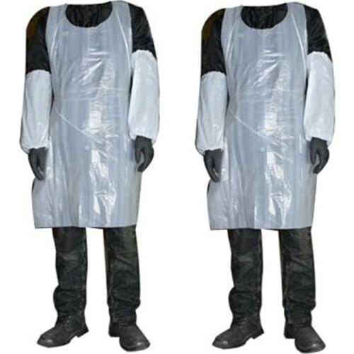 Disposable accesorios Apron 100pcs microblading Plastic Transparent Tattoo Apron For Tattoo Body Art Tattoo accessories supplies