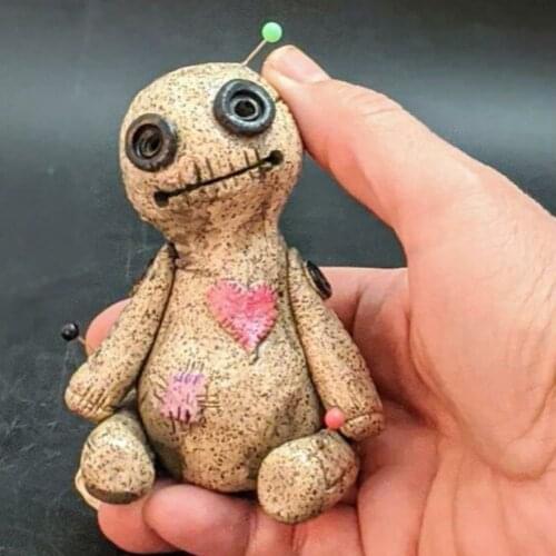 Voodoo Doll Cone Burner Incense Burner Desktop Resin Ornament Handmade Carft Ornaments Decorative Props Home Decoration Censer