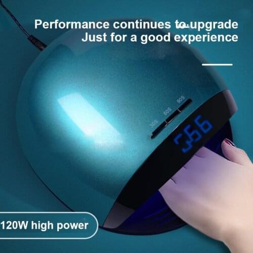 New LCD screen manicure lamp 120W nail machine led phototherapy lamp uv nail baking lamp fast drying phototherapy lamp