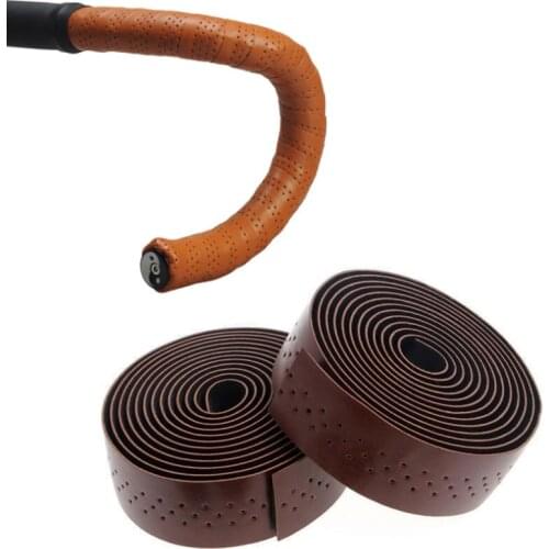 MTB Bicycle Handlebar Tape Anti-slip Faux Leather Straps Road Bike Wear-resistant Handlebar Straps Cycling Bike Handlebar