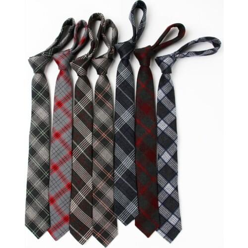 Fashion 100% Cotton Ties For Men Casual Plaid Necktie Gravatas Corbatas Slim Suits Vestidos Mens Neckties Party Narrow Neck Tie