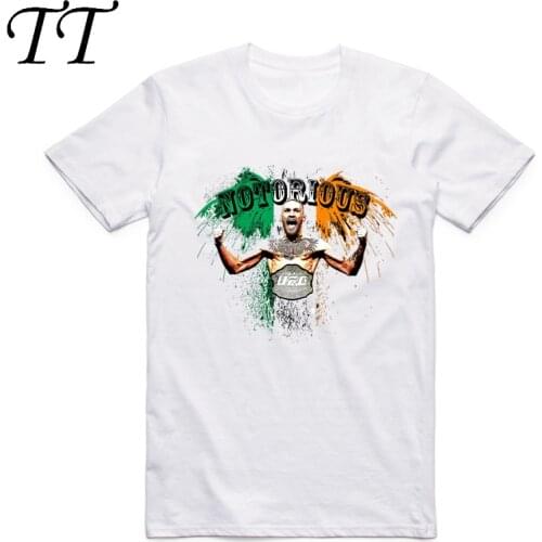 2019 S-XXXL Mens Featherweight Champion Conor Mcgregor MMA T-shirt Short sleeve O-Neck Tshirt Hip Hop Swag Fitness T shirt