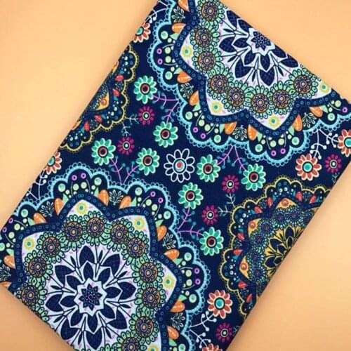 One Yard 145cm width Graceful Abstract Flowers Printed Cotton Linen Fabric Floral Linen Fabric For DIY sewing Decoration Curtain