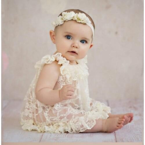 OkayMom White Lace Newborn Photography Props Baby Fotografia Princess Dress Clothes Infant Girls Phoot Shooting Dress Clothes