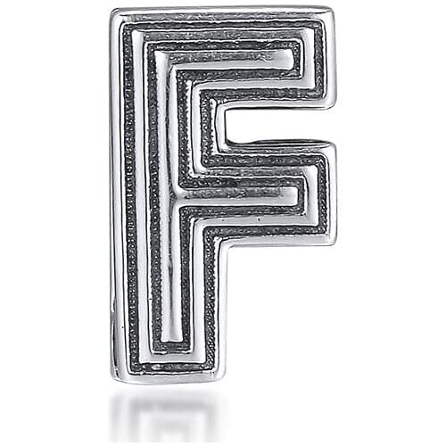 Fits for Pandora Charms Bracelets Letter F Clip Beads 100% 925 Sterling Silver Jewelry Free Shipping