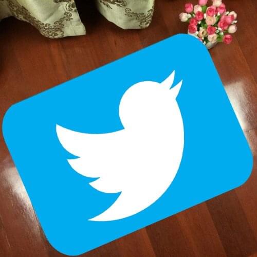 Mats Anti Slip Floor Mat Fashion cartoon Twitter Social Dove Carpet Printed Pattern Carpet Rug for Bathroom Door Living Room