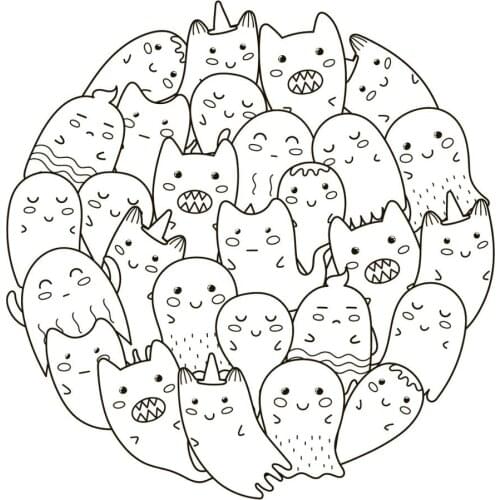 DABOXIBOGhost Cat Clear Stamps Mold For DIY Scrapbooking Cards Making Decorate Crafts 2020 NEW