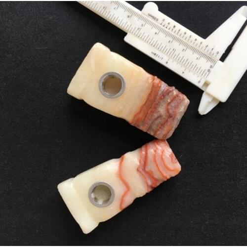 Drop shipping Meat stone pipes Streaky pork stone smoking pipes for tobacco holder