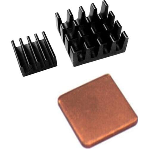 Raspberry Pi 3 2B 3B B+ With Pure Copper Aluminum Heat Sink 3 Pieces Of A Set Of Pp Bags Durable Heat Sink Cooling System