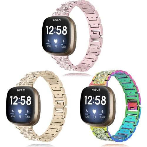 Wrist Strap For Fitbit Versa 3 Metal Bracelet For Fitbit Sense Watch Band Replacement Stainless Steel Loop Watch Accessories