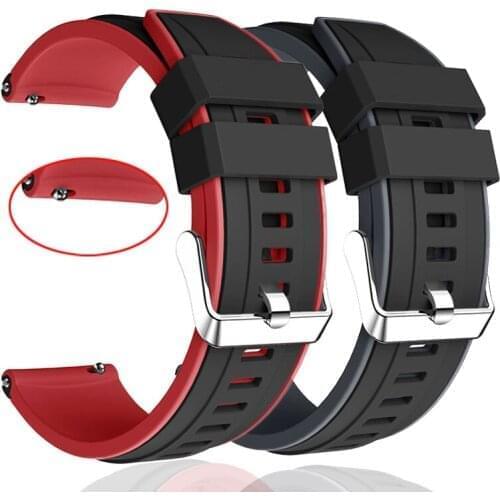 20mm 22mm Silicone Band For Samsung Galaxy Watch 3 41mm 45mm Active 2 Gear S3 Watchband Bracelet Strap For Amazfit GTR 42mm 47mm