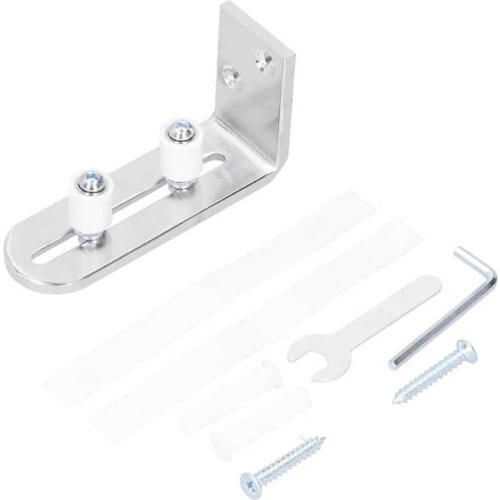Shower door rollers sliding wardrobe door roller Barn Door Bottom Floor Guide with Bearing Sliding Door Roller Guide Kit