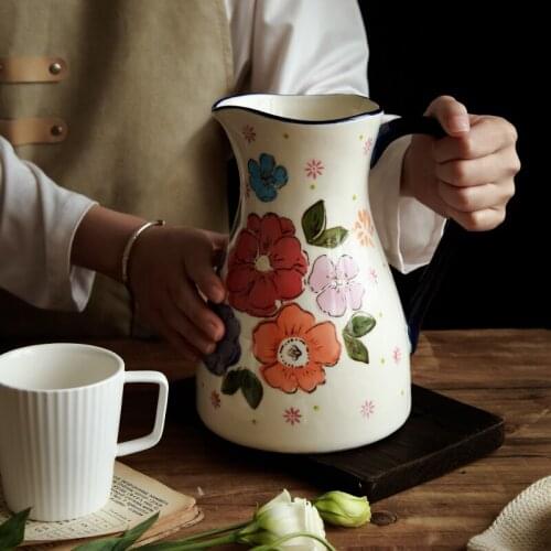Nordic style 2L large capacity cold kettle, household heat-resistant kettle, can be used as a flower arrangement