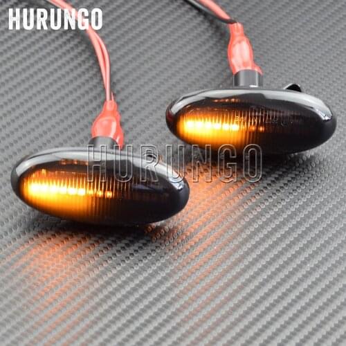 Modern Styling LED Side Indicator Repeater Turn Signal Blinker For Mazda 2 3 5 6 GG GY MPS BT-50 MPV Smoked Clear Dynamic Lights