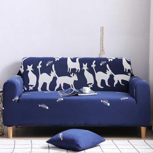 Universal Cartoon Milk Silk Sofa Cover Slipcovers Animal Stretch Bear Fox Pattern Sofa Covers for Living Room Couch Cover Sofa