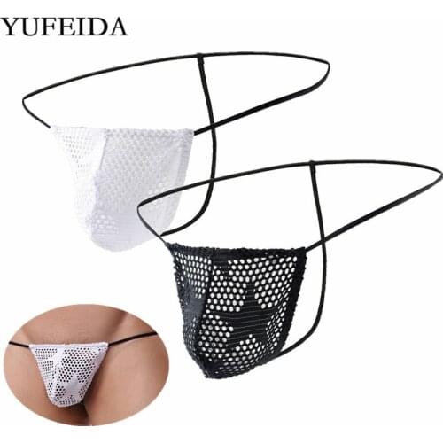 Sexy Mens Thongs Gay Underwear G-strings T-back Jockstrap Perspective Sexy Low Rise Underpants Male Sissy Panties Bulge Pouch