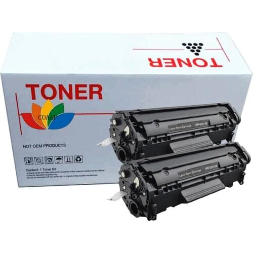 2 pk compatible hp 12a q2612a Laserjet 1022 3015 3030 3010 3050 3052 3055 1022n M1319f printer toner cartridge