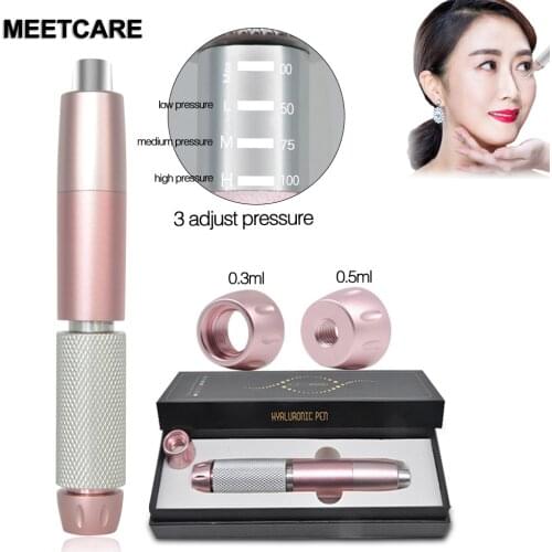 2in1 Hyaluron Pen 3 Level Pressure Hyaluronic Acid Pen Anti Wrinkle Lip Lifting Meso Gun with Ampoule for Lip Filler Injection