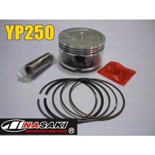 Motorcycle accessories YP250 piston kit for Yamaha yp250 piston STD 0.25 0.50 0.75 100 250cc motorcycle parts
