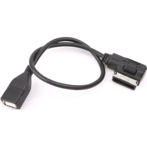 AUX Media Interface USB Female Audio Adapter Cable AMI For Mercedes For Benz F19A