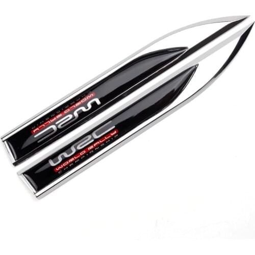 Auto WRC Sticker for Mitsubishi Citroen Nissan Acura Toyota Tundra Subaru STI Honda Alfa Romeo Emblem Metal Badge Car Decoration