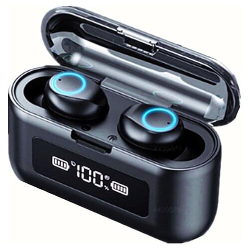 Headphone bluetooth tws 5.0 9D Bass Stereo Waterproof earphones With 2000mAh Charging Case sport earphone for mobile phone