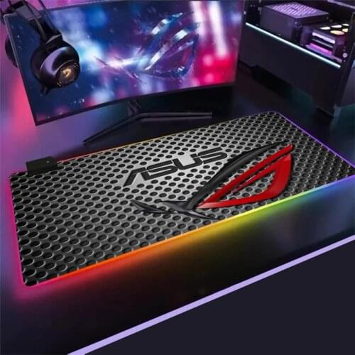Large RGB Asus Gaming Mousepad Game Slipmat RGB Led Setup Gamer Decoration Cool Glowing keyboard mouse pad mouse pad mat gift