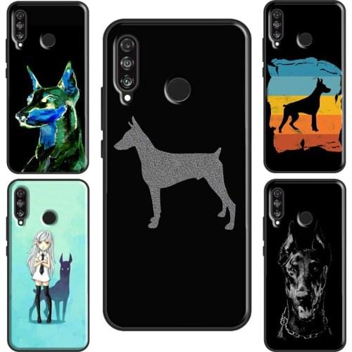 Doberman Dog Case For Huawei P30 Lite P20 P40 P Smart Y6 Y7 2019 Nova 5T Honor 8A 8X 9X 10i 20 Pro
