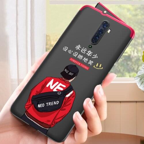 GKK Fashion Pattern Armor Case For Oppo Reno 2 Anti-knock Full Protection Ultra Slim Hard Matte Cover For Oppo Reno 2 Case Coque