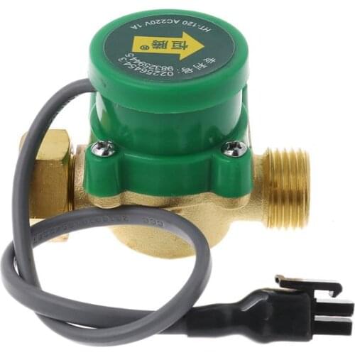 HT-120 Water Pump Flow Switch G1/2 "-1/2" Thread Water Circulation Pump Flow Sensor Switch Cold /Hot Water 1.5A