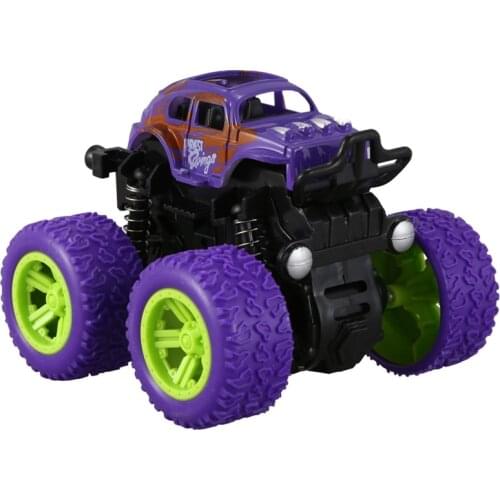 Mini 4Wd Inertia Rotatable Car Toys Friction Power Four-Wheeled Off-Road Vehicle Diecast Model Inertial Car Toy