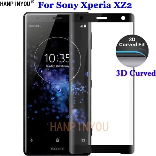 For Sony Xperia XZ2 H8216 H8266 H8276 H8296 5.7" 3D Full Coverage Curved Tempered Glass 9H Premium Screen Protector Film