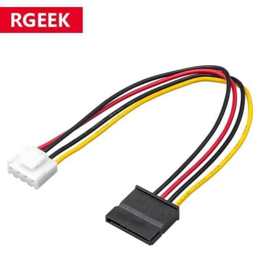 4 Pin to SATA Female Hard Drive Power Adapter Cable Compatible with Hikvision Video Recorder