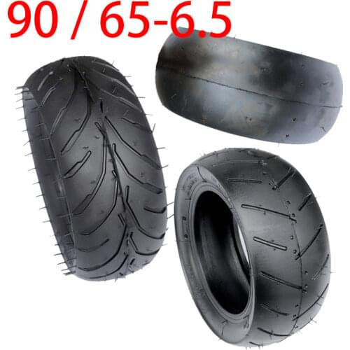 Size 11 Inch 90 / 65-6.5 Tubeless Tire Tube Vacuum Tire Set, Suitable For 47cc 49cc Mini Pocket Bike Motorcycle Electric Scoote