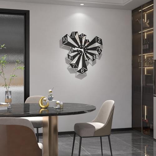 MEISD Antique Wall Clocks Modern Fashion Clocks Wall Hanging Black Watch Creative Living Room Home Decor Horloge Free Shipping