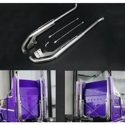 Metal LESU Exhaust Pipe Chimney for 1/14 TAMIYA RC King Hauler Grand Hauler Globe Liner Tractor Truck DIY Model Car