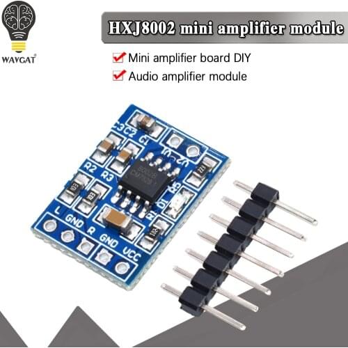 Mini HXJ8002 Audio Power Amplifier Board Module BTL Audio Amplifier Module 3W Mono Channel Voice Low Noise 2.0-5.5V for Speaker