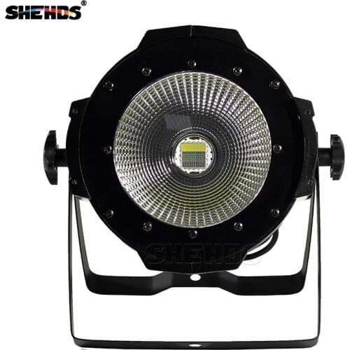 SHEHDS Latest LED Par COB 100W With Barn Door High Power Aluminium Case Stage Lighting with 100W COB 4IN1 RGBW/5IN1/6IN1RBGEAUV