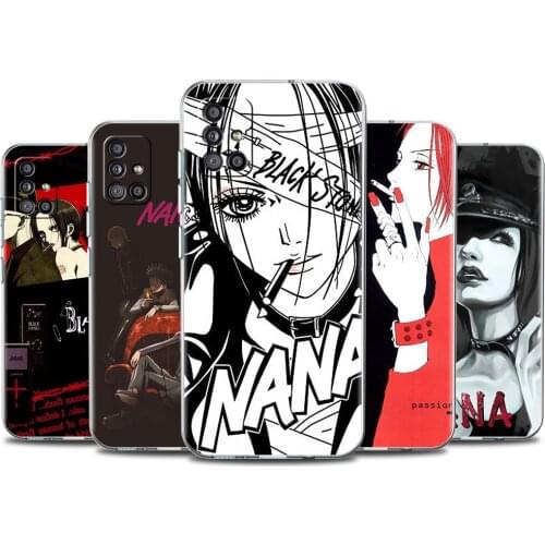 Anime NaNa Osaki Clear TPU Phone Case For Samsung Galaxy A51 A71 A52 A72 5G A91 A41 A32 A31 A21s A12 A11 A02s A01 Cover Coque