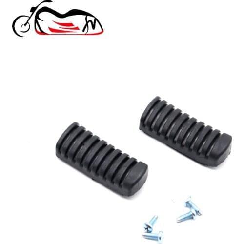 Front Footrest Rubber Cover For KAWASAKI Z750 1000 NINJA KLE650 VERSYS ZZR ER EX 400 ZRX ZX12R Motorcycle Accessories Foot Pegs