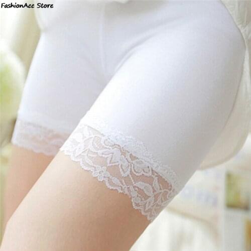 Comfortable Safety Short Pants Small Size Summer Seamless Shorts Under Skirt Lace Underwears Modal Boxers Safety Shorts Women
