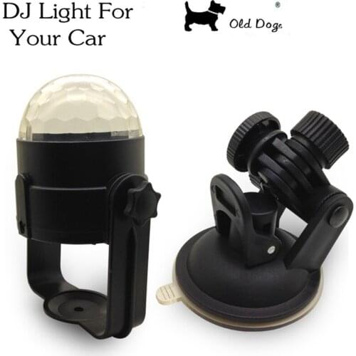 6W RGB Music rhythm activated DJ disco stage effects Bracket line usb 12V mini LED car decoration light automobile lamp bulb