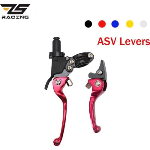 ZS Racing Motorcycle Modified ASV F3 2nd Long Alloy Brake & Clutch Handlebar Lever For Honda Yamaha Kawasaki Suzuki KTM